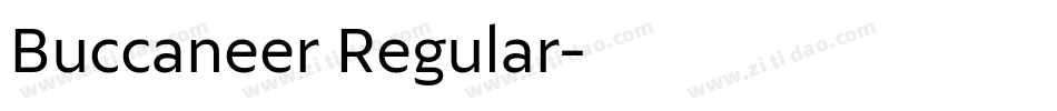 Buccaneer Regular字体转换